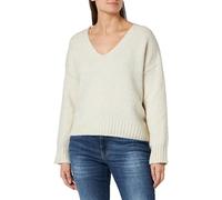 PIECES Pcnancy Ls Reversible Vneck Knit Noos Bc Suéter, Abedul, M para Mujer
