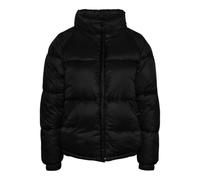 PIECES Pcnaomy High Collar Puffer Jacket Chaqueta Acolchada, Negro, M para Mujer
