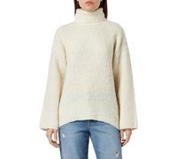 PIECES Pcnatherine Ls High Neck Knit Bc Suéter, Mujer, Abedul / Detalle : Mélange, L