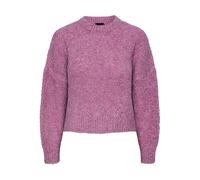PIECES Pcnatherine Ls O-neck Knit Bc Suéter, Mujer, Orquídea Radiante/Patrón: Melange, M