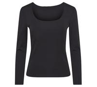 PIECES Pcneja LS Reversible Top Noos Exp BC Camiseta de Manga Larga, Negro, M para Mujer