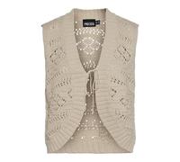 PIECES Pcniana SL Vneck Knit-Chaleco Punto, Abedul, S para Mujer