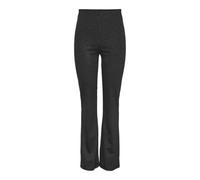 Pieces Pcniannah HW Pantalones Acampanados Tela, Negro/Rayas: Cloud Dancer, XL para Mujer