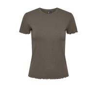 PIECES Pcnicca SS O-Neck Top Noos Camiseta, Morel, XS para Mujer