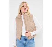 Pieces Pcnippa Quilted Short Vest Bc XS Beige