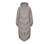 PIECES Pcnocelyn-Chaqueta amortiguadora Abrigo Acolchado, Gris Pardo, L para Mujer
