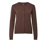 PIECES Pcnora LS O-Neck Knit Cardigan Noos BC, Hot Fudge, M