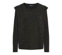 PIECES Pcnora LS tee FC Camiseta de Manga Larga, Black/AOP:Gold Lurex, XL Mujeres