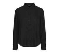 PIECES Pcnova LS Noos BC-Camiseta Blusas, Negro, Mujer