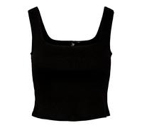 PIECES Pcnukisa Cropped Tank Top Noos Camiseta de Tirantes Anchos, Negro, M Mujeres