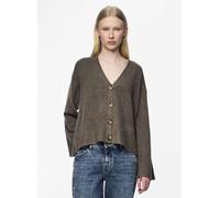 Pieces Pcnuna Ls V-Neck Knit Cardigan Bc L Marrón