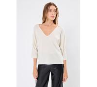 Pieces Pcnuria 3/4 Sleve Knit Top Fc XL Blanco