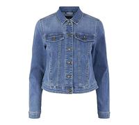PIECES Pcoia LS Dnm MB Noos BC-Chaqueta Vaquera, Medio De Mezclilla Azul, M Mujeres