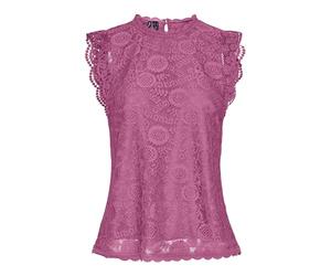 PIECES PCOLLINE SL Lace Top Noos BC, Ibis Rose., M