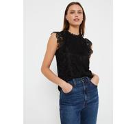 Pieces PCOLLINE SL LACE TOP NOOS BC XL Negro