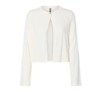 PIECES Pcorina LS O-Neck Knit Cárdigan Pwp BC, Cloud Dancer, M
