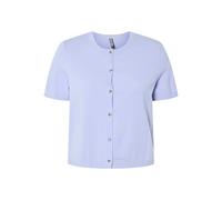 PIECES Pcorina SS O-Neck Knit-Cárdigan PW BC, Lavanda bebé, S para Mujer