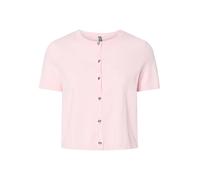 PIECES Pcorina SS O-Neck Knit - Cárdigan PW BC, Pink-a-Boo, M