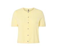 PIECES Pcorina SS O-Neck Knit - Cárdigan PW BC, Vainilla Francesa., S