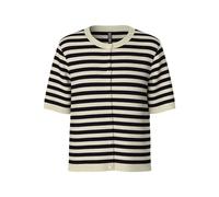 PIECES Pcorina SS Stripe Knit Cardi Pwp BC, Abedul, S