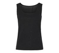 PIECES Pcpaige SL Reversible Top BC Camiseta de Tirantes Anchos, Negro/Detalle: Plateado lúrex, S Mujeres
