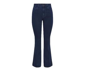 PIECES Pcpeggy Flared HW Jeans Db Noos BC, Dark Azul Denim, XS para Mujer
