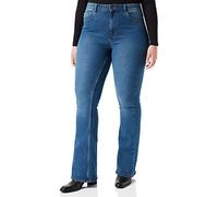 PIECES Pcpeggy Flared HW Jeans MB Noos BC Pantalones Vaqueros, Medio De Mezclilla Azul, M Mujeres