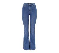 Pieces Pcpeggy Flared HW Jeans MB Noos BC, Medio De Mezclilla Azul, M