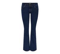 PIECES PCPEGGY LW Flared DB Jeans Noos BC, Azul Denim Oscuro, L / 30L para Mujer