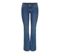 PIECES PCPEGGY LW Flared MB Jeans Noos BC, Azul Medio (Medium Blue Denim), S / 32L para Mujer