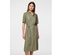 Pieces PCPIA 2/4 MIDI SHIRT DRESS WVN NOOS M Verde