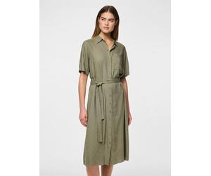 Pieces PCPIA 2/4 MIDI SHIRT DRESS WVN NOOS XS Verde