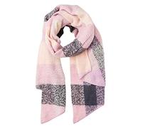 PIECES Pcpyron Checked Long Scarf Noos BC Bufanda, Rosa Morada, Talla única para Mujer