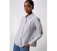 Pieces Pcranne Ls Loose Shirt Fc Bc L Blanco