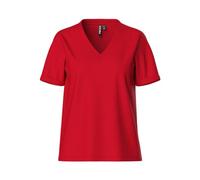Pieces Pcria SS - Camiseta de Manga Corta con Cuello de Pico Camiseta Mujer (Pack de 1)
