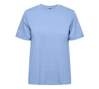 PIECES Pcria SS Fold Up Solid tee Noos BC Camiseta, Hortensia, XL para Mujer