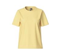 PIECES Pcria SS Solid tee Noos BC Camiseta, Plátano Pálido, S para Mujer