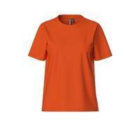PIECES Pcria SS Solid tee Noos BC Camiseta, Naranja Mandarina, XL Mujeres