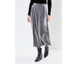 Pieces Pcrola Hw Midi Skirt Bc S Gris