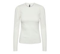 PIECES Pcruka LS Puff Top Noos BC-Camiseta de Tirantes Manga Larga, Cloud Dancer, S para Mujer