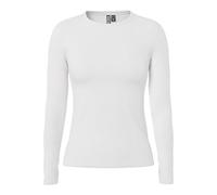 PIECES Pcruka LS Top Noos, Camiseta de Manga Larga para Mujer, Cloud Dancer, M