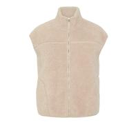 Pieces Pcsadia Teddy Vest Noos BC, Gris plateado., L