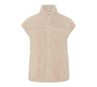 Pieces Pcsadia Teddy Vest Noos BC, Gris plateado., M