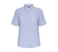 PIECES PCSALLY Seersucker - Camisa de Manga Corta para Mujer, Hortensia, S