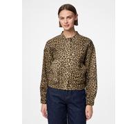 Pieces PCSALUME BOMBER DENIM JACKET M Marrón