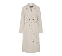 PIECES PCSCARLETT LS Gabardina NOOS, Gris plateado., M