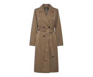 Pieces Pcscarlett Ls Noos Gabardina, Marrón Lentil, S