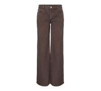 PIECES Pcselma LW Wide Colered Jeans Noos, Hot Fudge, 33W / 30L
