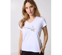 Pieces PCSERIMA SS T-SHIRT FC BC S Blanco