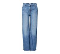 PIECES Pcsilke MW Wide Jeans MB Noos BC, Medio De Mezclilla Azul, 28W / 30L